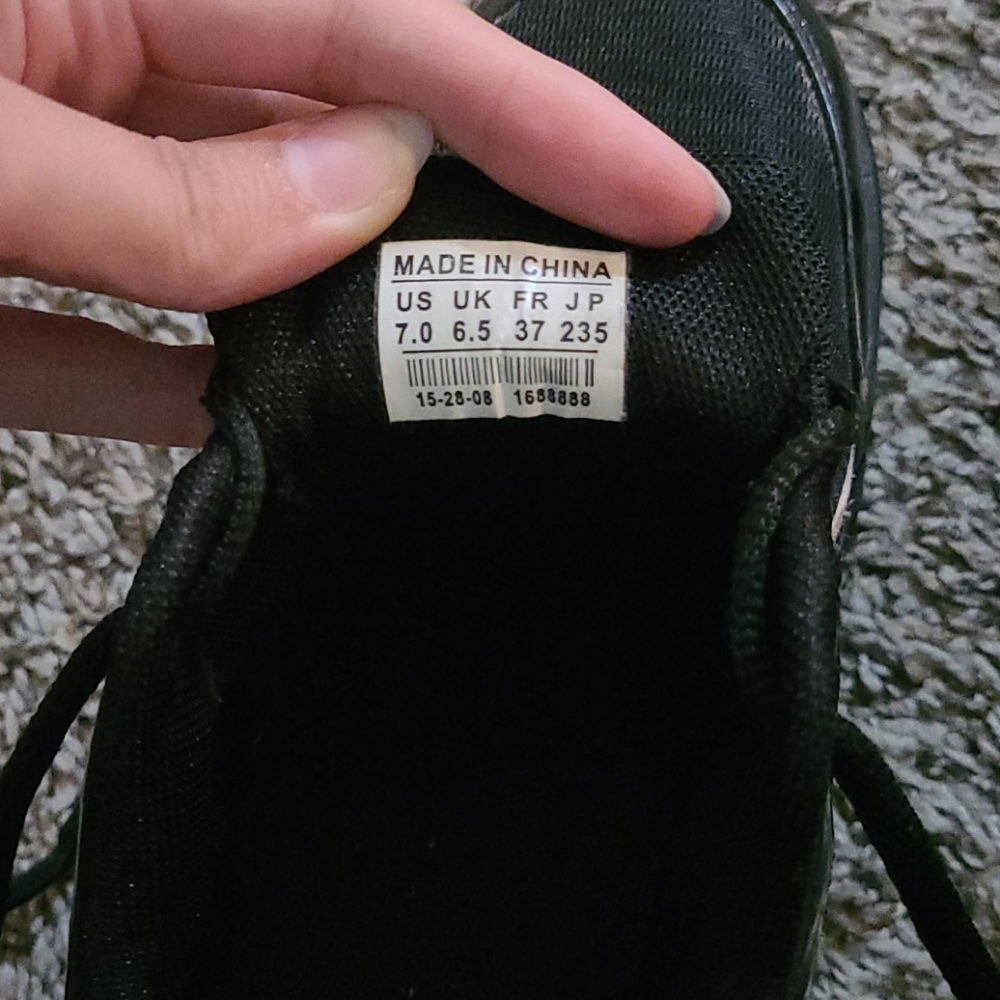 Black & Rainbow Platform Sneakers *READ LISTING* - Picture 4 of 7